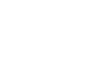 stone roofing white logo