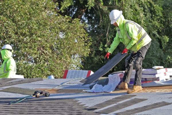 stone roofing installation roof