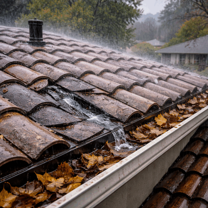 Winter rain exposing roof leaks on a Central Valley home in Fresno Clovis Madera and Reedley